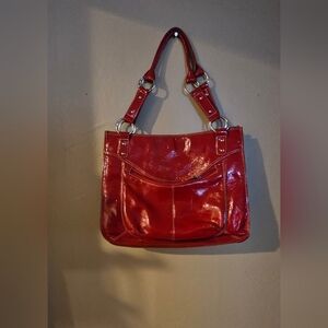 Red Patent Leather Women's Tote/purse